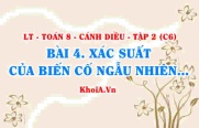 Công thức xác suất của biến cố ngẫu nhiên trong một trò chơi đơn giản? Toán 8 bài 4 Cánh diều Tập 2 C6